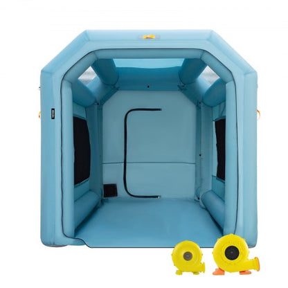 VEVOR Portable Inflatable Paint Booth, 13 x 8 x 8ft Inflatable Spray Booth, Car Paint Tent with Air Filter System & 2 Blowers, Upgraded Blow Up Spray Booth Tent, Auto Paint Worksta - CQZPNJB4M110VZ8LMV1 - view 1