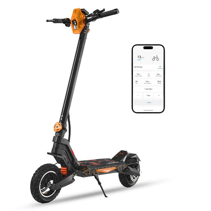 VEVOR Electric Scooter, 500W Motor, 10-Inch Tires, 24 MPH Top Speed, 25 Miles Range, Folding E-Scooter for Adults with Dual Braking, Dual Suspension & App, Max Load 330 lbs, Foldable for Commuting - CRDDTBCYYWZYWLBHR001V1 - view 1