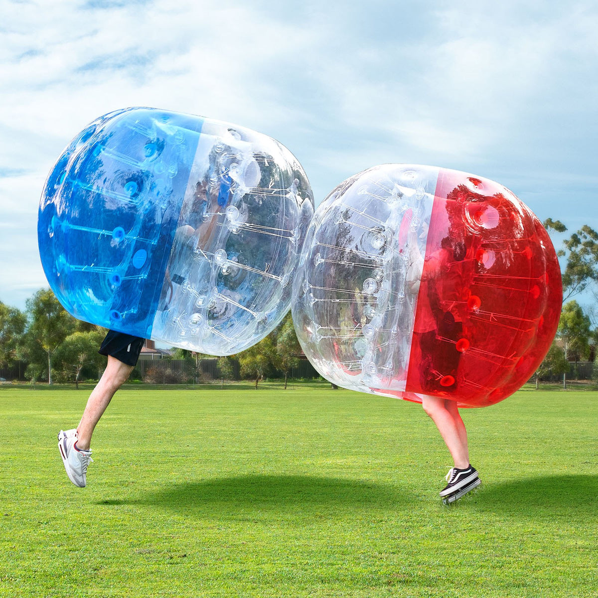 VEVOR Inflatable Bumper Balls 2-Pack, 5FT/1.5M Body Sumo Zorb Balls for Teen & Adult, 0.8mm Thick PVC Human Hamster Bubble Balls for Outdoor Team Gaming Play, Bumper Bopper Toys for Garden, Yard, Park - CRKCQPPQZJ5YVC2VZV0 - view 9