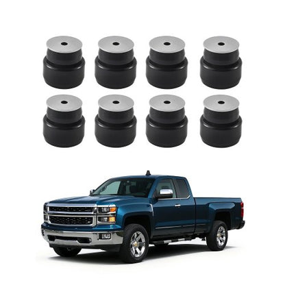 VEVOR Body Mount Bushing Kit, Compatible with 1999-2014 Chevy Silverado & Sierra 1500/2500, 24 PCS Polyurethane Body Mount Kit, Durable Components for Improving Bumpy Driving Performance, Black - CSAZCTTJJAZ16K0ZH001V0 - view 2