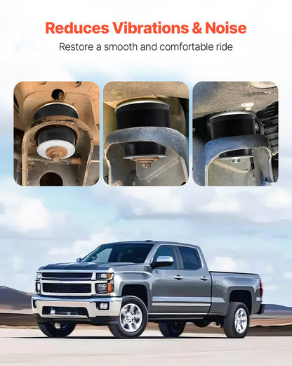 VEVOR Body Mount Bushing Kit, Compatible with 1999-2014 Chevy Silverado & Sierra 1500/2500, 24 PCS Polyurethane Body Mount Kit, Durable Components for Improving Bumpy Driving Performance, Black - CSAZCTTJJAZ16K0ZH001V0 - view 6