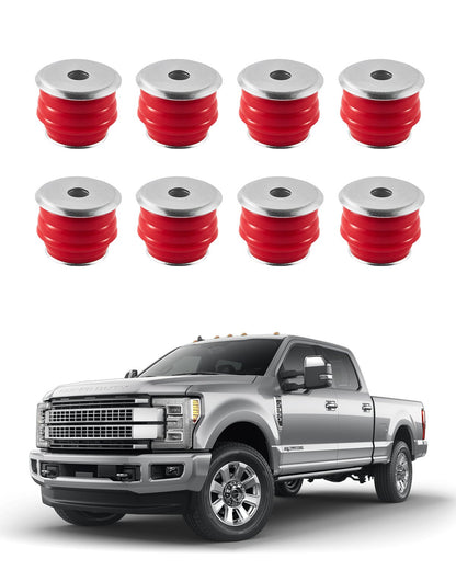 VEVOR Body Mount Bushing Kit, Compatible with 2008-2016 F250 F350 Super Duty, 60 PCS Polyurethane Body Mount Kit, Quick Replacement, Durable Components for Improving Bumpy Driving Performance, Red - CSAZCTTJJAZ2TNT8A001V0 - view 1