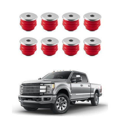 VEVOR Body Mount Bushing Kit, Compatible with 2008-2016 F250 F350 Super Duty, 60 PCS Polyurethane Body Mount Kit, Quick Replacement, Durable Components for Improving Bumpy Driving Performance, Red - CSAZCTTJJAZ2TNT8A001V0 - view 2