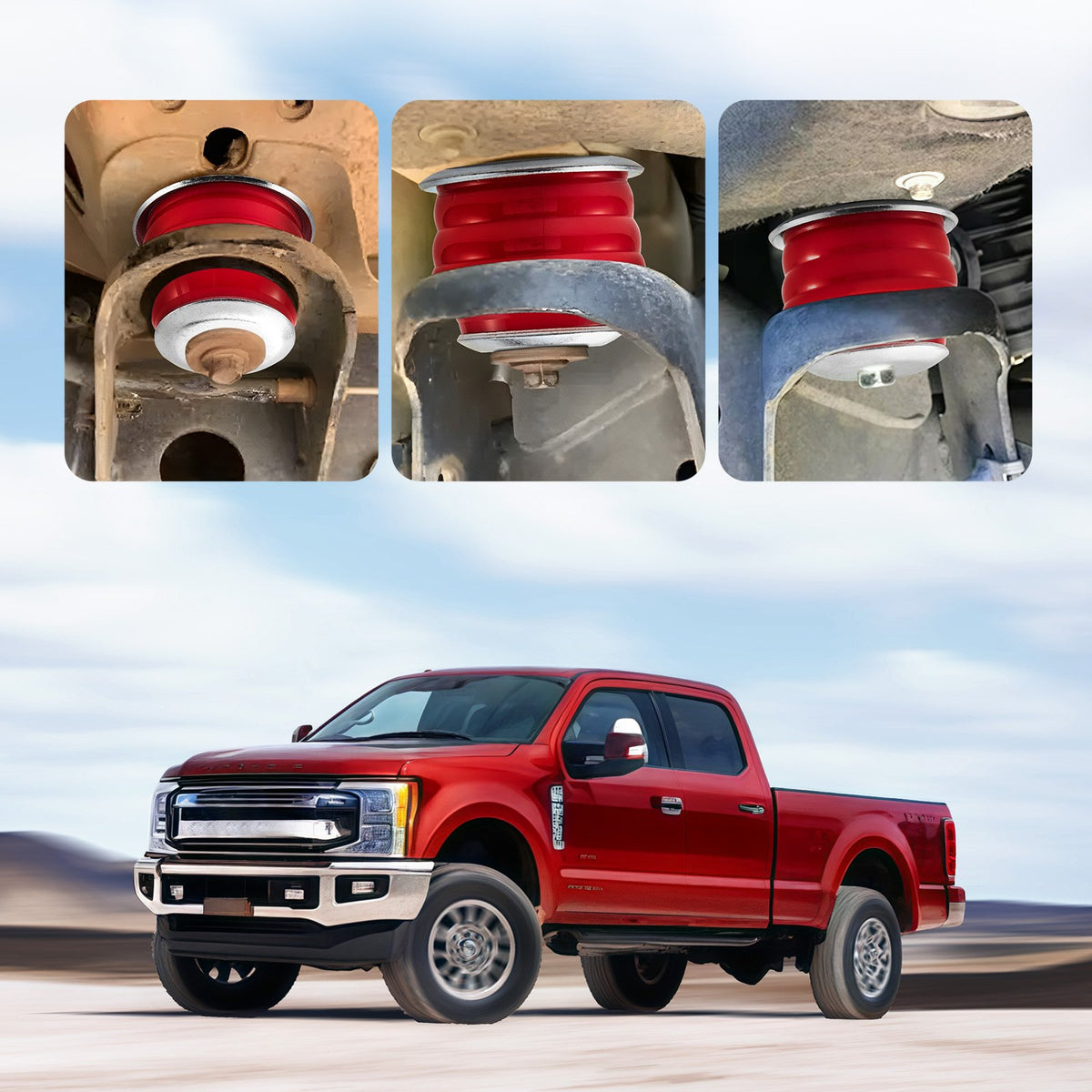 VEVOR Body Mount Bushing Kit, Compatible with 2008-2016 F250 F350 Super Duty, 60 PCS Polyurethane Body Mount Kit, Quick Replacement, Durable Components for Improving Bumpy Driving Performance, Red - CSAZCTTJJAZ2TNT8A001V0 - view 9
