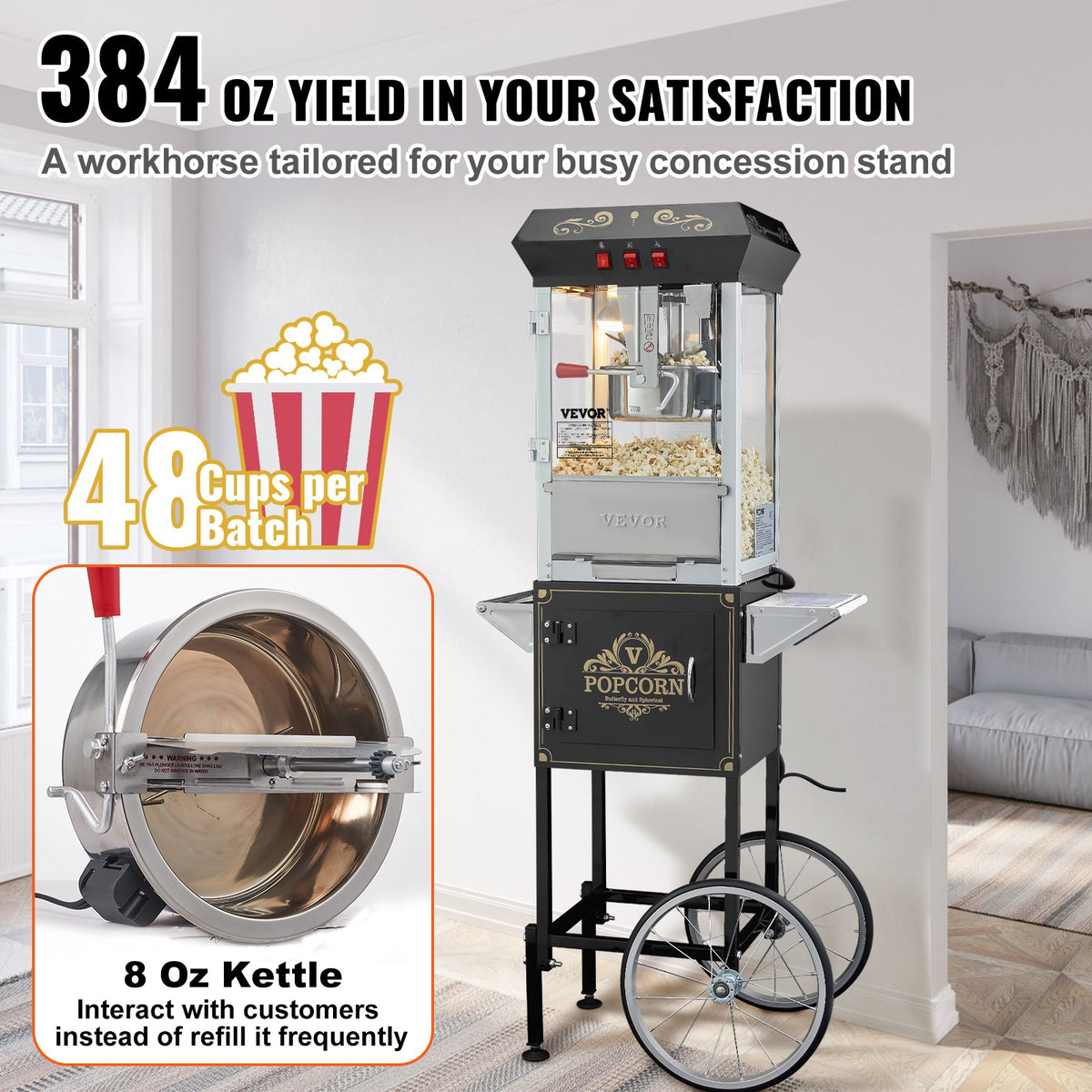 VEVOR Popcorn Machines - Select Your Configuration - CSBMHJ8OZ850NDZETV1 - view 3