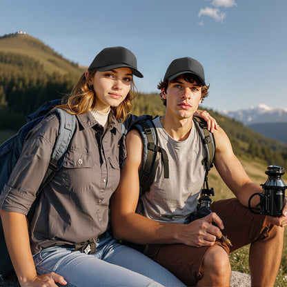 VEVOR Baseball Cap, Plain Baseball Hat with Breathable Pure Cotton Fabric, Adjustable Size, Blank 12 Pack Bulk Caps Ideal for Running, Workouts or Outdoor Activities, 12 Pcs, Black - CSBQMTYDJDB0ATCBJ001V0 - view 9