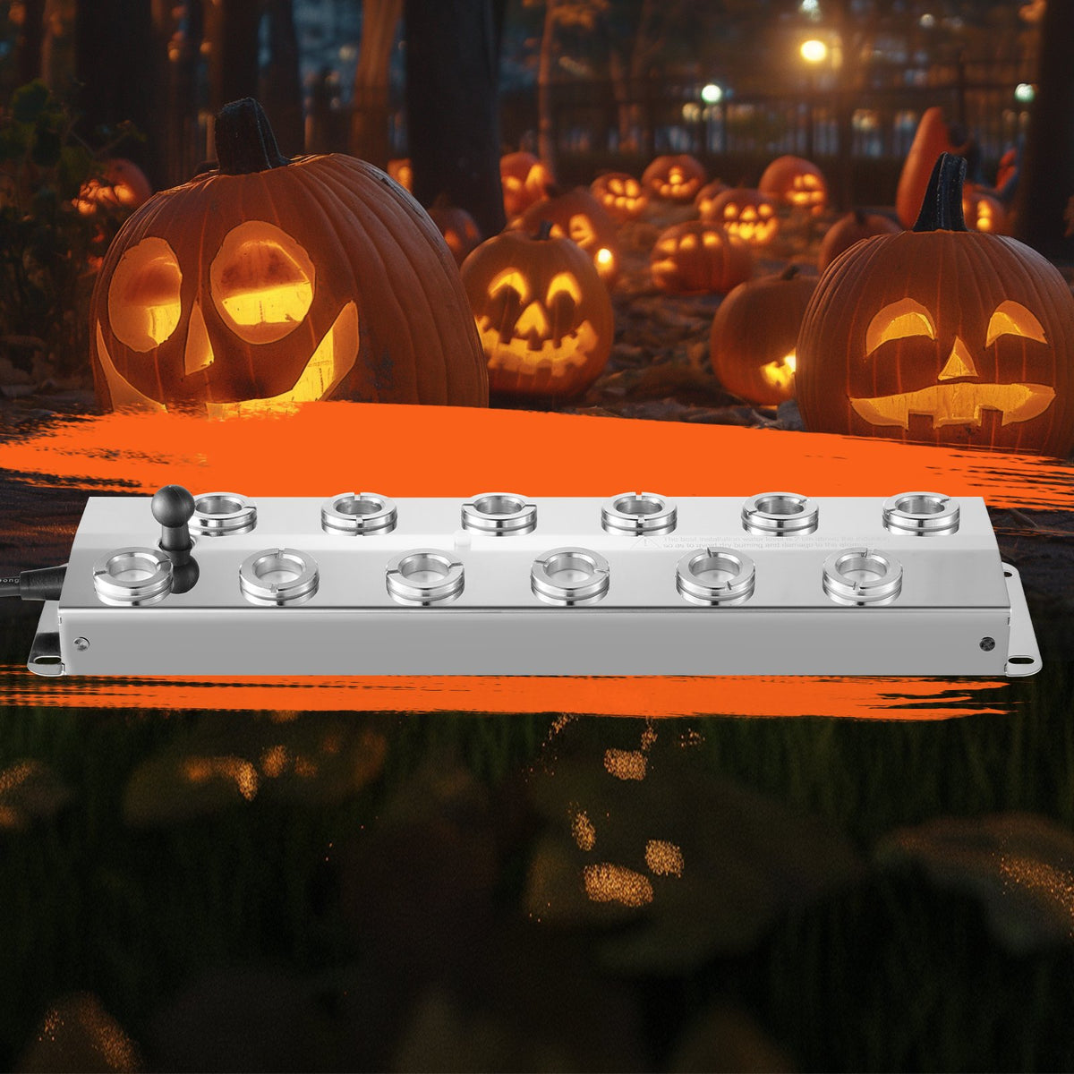 VEVOR Ultrasonic Mist Maker 12 Head, 9000mL/H Ultrasonic Fogger, Mist Maker with 300W IP67 Waterproof Power Supply, Buoy, Replacement Discs, for Pond, Garden, Rockery, Greenhouse, Halloween Decoration - CSBWHQ12TFSDL27HZV1 - view 9