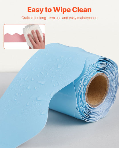 VEVOR Bulletin Board Borders, 6 Rolls 32.8 Feet Scalloped Bulletin Board Borders, Boho Rolled Border Trim with Wavy Line Design, Colorful Pastel Borders for School Classroom Party & Wall Decoration - CSBZBK10M55CMDUHFV0 - view 3