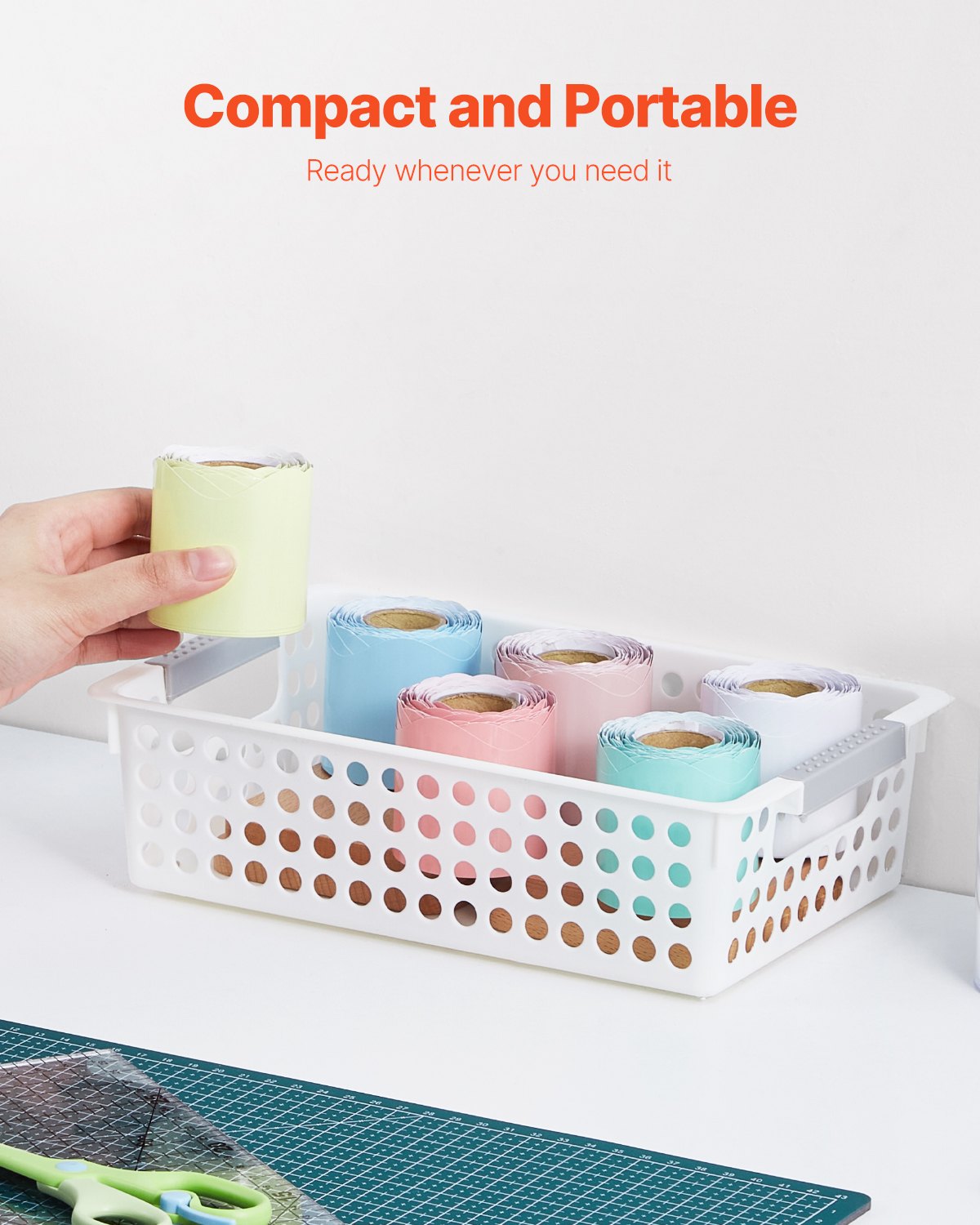 VEVOR Bulletin Board Borders, 6 Rolls 32.8 Feet Scalloped Bulletin Board Borders, Boho Rolled Border Trim with Wavy Line Design, Colorful Pastel Borders for School Classroom Party & Wall Decoration - CSBZBK10M55CMDUHFV0 - view 7
