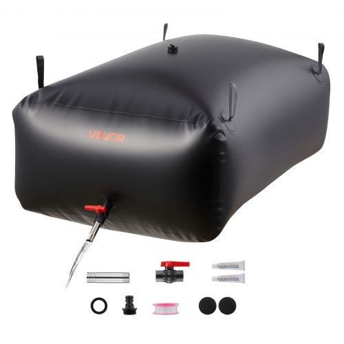 VEVOR Water Storage Bladder 142.7 Gallon Large Capacity Water Bag, Portable & Collapsible Soft Waters Container, Leakproof & Tear-Resistant PVC Emergency Waters Storage Tank for RV Truck & Outdoor Use - CSDHSPVC540L2ZFQH001V0 - view 2
