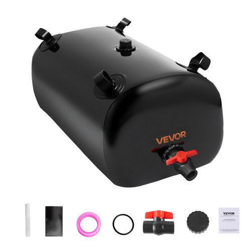 VEVOR Water Storage Bladder, 29.85 Gallon (113L) Water Storage Container Tank, 1000D PVC Thickened Soft Bag Bladder, Collapsible Portable for Garden Irrigation, Camping, RVs, Emergency Use - Black - CSDHSPVCB113E9XVW002V0 - view 2
