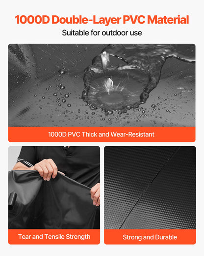 VEVOR Water Storage Bladder, 29.85 Gallon (113L) Water Storage Container Tank, 1000D PVC Thickened Soft Bag Bladder, Collapsible Portable for Garden Irrigation, Camping, RVs, Emergency Use - Black - CSDHSPVCB113E9XVW002V0 - view 4