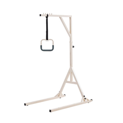 VEVOR Trapeze Bar for Bed Mobility, Height-Adjustable Bed Trapeze with 2 Casters, 350LBS Weight Capacity Heavy Duty Pull Up Trapeze Bar with Floor Stand for Elderly, Disabled, Bedridden Patients - CSDJLDXDJSJZTUI9AV0 - view 10