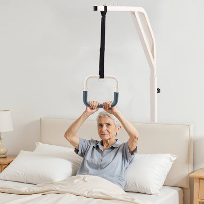 VEVOR Trapeze Bar for Bed Mobility, Height-Adjustable Free Standing Trapeze Bar with 2 Wheels, 300LBS Capacity Bed Pull Up Assist for Elderly Disabled, Ideal for Hospital, Nursing Home & Home Care - CSDJLDXDJZGZ2TMM8V0 - view 9