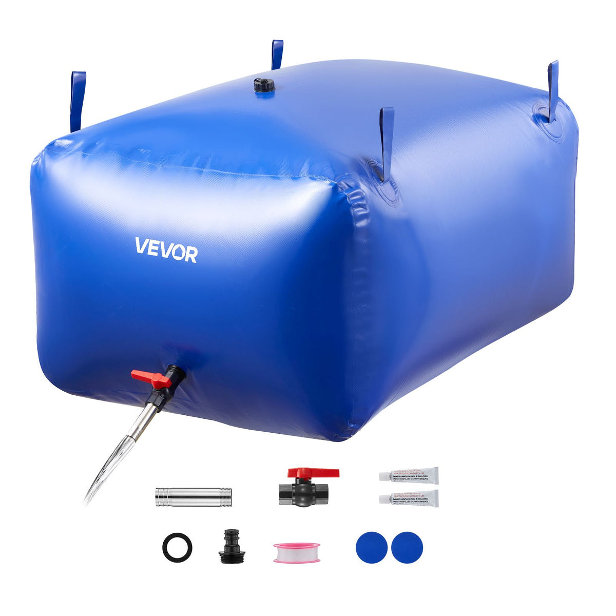 VEVOR Water Storage Bladder 105.7 Gallon Large Capacity Water Bag, Portable & Collapsible Soft Waters Container, Leakproof & Tear-Resistant PVC Emergency Waters Storage Tank for RV Truck & Outdoor Use - CSDLSPVC400L9HOR6001V0 - view 1