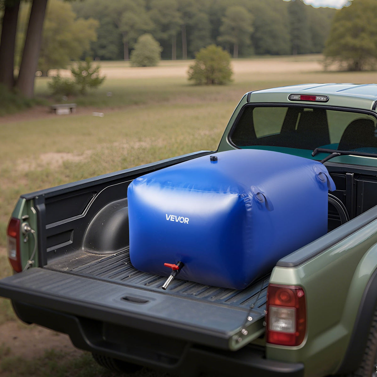 VEVOR Water Storage Bladder 105.7 Gallon Large Capacity Water Bag, Portable & Collapsible Soft Waters Container, Leakproof & Tear-Resistant PVC Emergency Waters Storage Tank for RV Truck & Outdoor Use - CSDLSPVC400L9HOR6001V0 - view 9