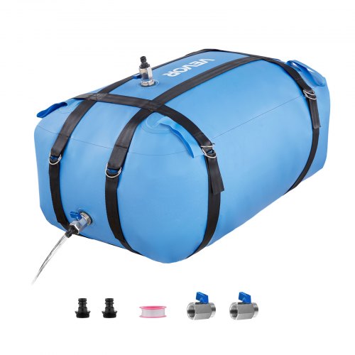 VEVOR Water Storage Bladder, 35 Gallon Large Capacity TPU Soft Water Bag, Portable & Collapsible Water Storage Containers, Leakproof & Wear-Resistant RV Waters Tank for Camping Irrigation Outdoor Use - CSDLSTPU132LYW8X8001V0 - view 2