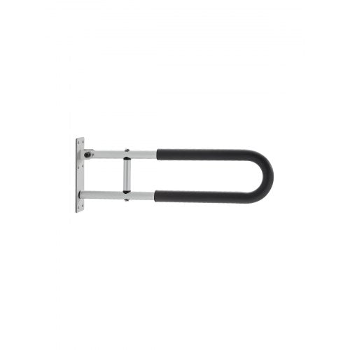 VEVOR Toilet Safety Rail, 23.8 Inch U-Shaped Handicap Grab Bar, Foldable Senior Safety Pole, Flip Up Toilet Grab Bar with Anti-Slip Support Handle, 300 Lb Load Capacity for Elderly, Disabled, Pregnant - CSFSWZTKFZ24OTR5FV0 - view 2