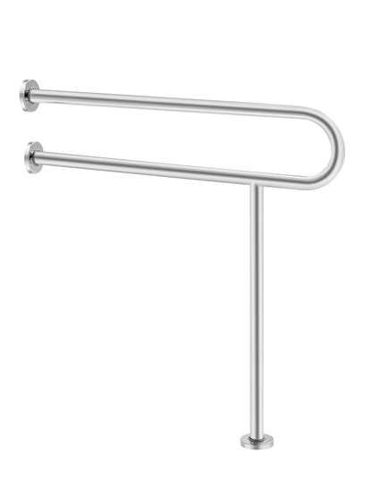 VEVOR Toilet Safety Rail, 31.5 Inch U-Shaped Handicap Grab Bar, 304 Stainless Steel Senior Safety Pole, Toilet Grab Bars with Anti-Slip Handle, 300 Lbs Load Capacity Security Handrail with Support Leg - CSFSYZTBKFZ3JJ2VOV0 - view 1