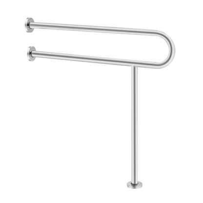 VEVOR Toilet Safety Rail, 31.5 Inch U-Shaped Handicap Grab Bar, 304 Stainless Steel Senior Safety Pole, Toilet Grab Bars with Anti-Slip Handle, 300 Lbs Load Capacity Security Handrail with Support Leg - CSFSYZTBKFZ3JJ2VOV0 - view 10