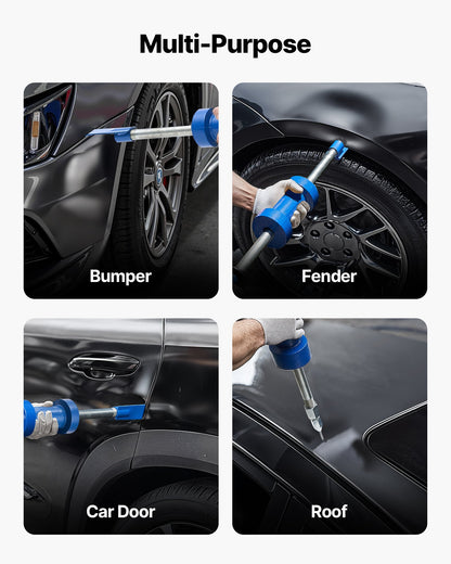 VEVOR Dent Puller Kit, 13 lbs 14-in-1 Slide Hammer Dent Removal Kit, Heavy-Duty Auto Body Truck Repair Automotive Damage Remover Tool Repair Frame with Carrying Case, Extension Rod, Non-Slip Handle - CSLBGJDJT14T608QL001V0 - view 3