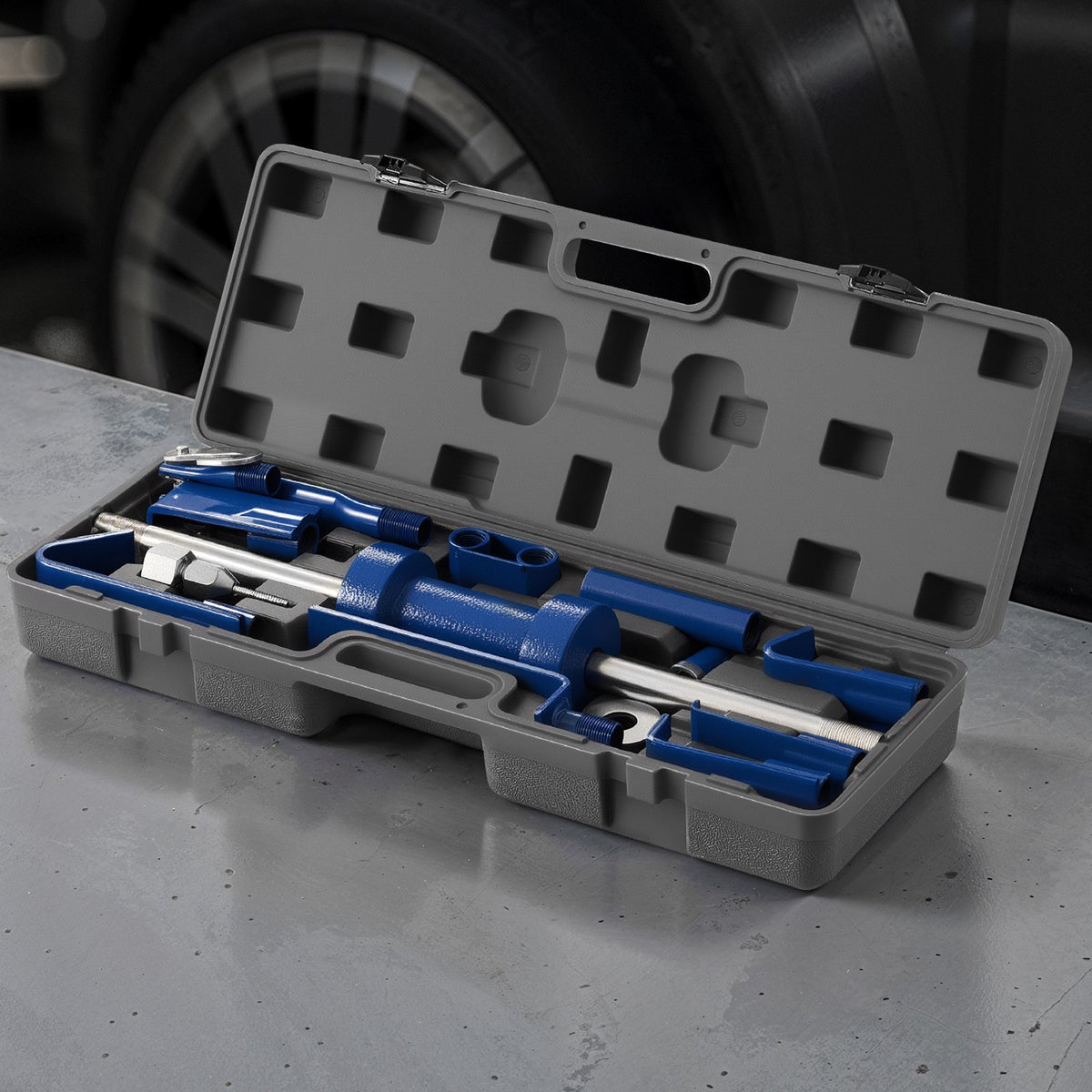 VEVOR Dent Puller Kit, 13 lbs 14-in-1 Slide Hammer Dent Removal Kit, Heavy-Duty Auto Body Truck Repair Automotive Damage Remover Tool Repair Frame with Carrying Case, Extension Rod, Non-Slip Handle - CSLBGJDJT14T608QL001V0 - view 9