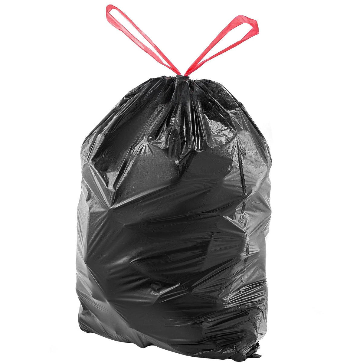 VEVOR Drawstring Trash Bags, 30 Gallon 50 Count Tall Kitchen Trash Bags, Extra Thick Tough and Durable Garbage Bag, Recyclable Bin Bag with Drawstrings, for Home Kitchen, Office, RV & Camping (Black) - CSLJD30GALG5OC10S001V0 - view 10