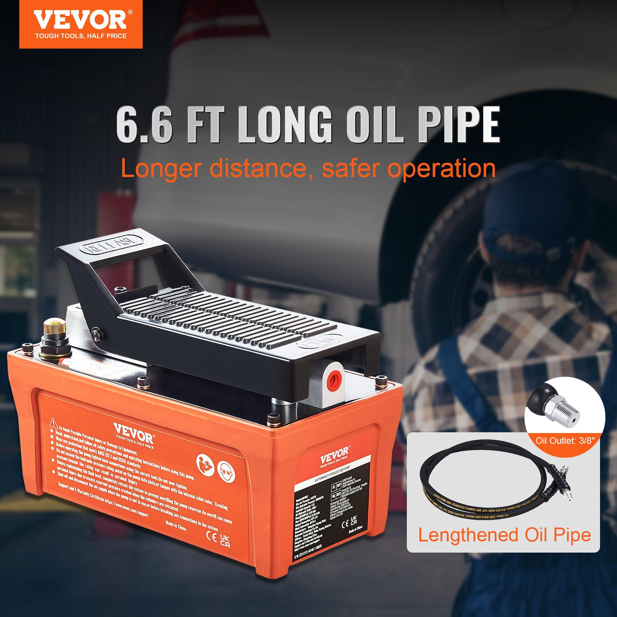 VEVOR Air Hydraulic Pump - Select Your Configuration - CSMJTELECTRIC8CJIV0 - view 2
