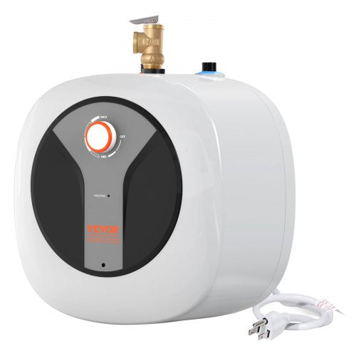 VEVOR Electric Mini-Tank Water Heater 8-Gallon Tank, 1440W Hot Water Boiler Storage, Safety Temperature Pressure Valve Easy Install, for Kichen Bathroom Restaurant, Shelf Wall Floor Mounted - CSSCB8GALYYT4WS9VV1 - view 2
