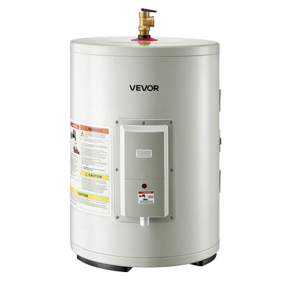 VEVOR 12 Gallon Electric Tank Water Heater, 1600W Point-of-Use Hot Water Heater with LED Display, Knob Control, Side Outlet, 120V Storage Design with T&P Valve for Small Apartments & Studios, Gray - CSSRSQ12GALX1Y9QX001V1 - view 10