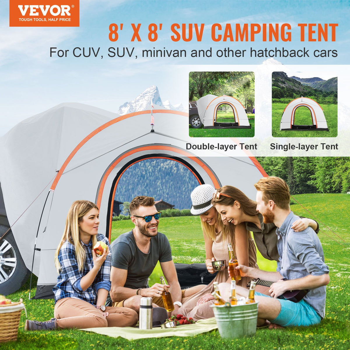 VEVOR Truck Tents - Select Your Configuration - CSUV6508008004E90V0 - view 2