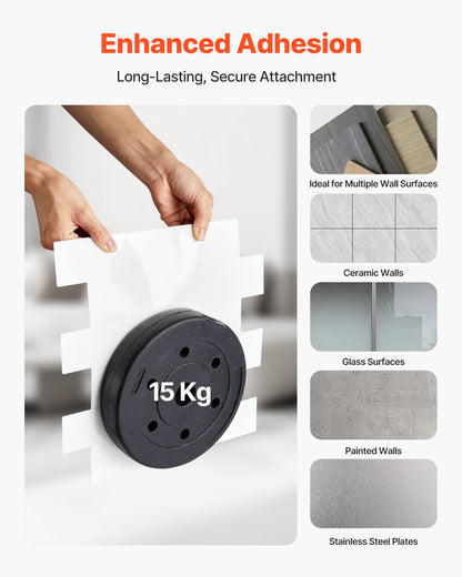 VEVOR Peel and Stick Backsplash 10-Sheet, 12 x 12 x 0.78 inch / 305 x 305 x 2.0 mm Self-Adhesive Wall Tiles, Stick on Subway Tile Backsplash for Kitchen, 3D Back Splashes for Bathroom, Tile-Look - CSZZSQTSBCC10PG7U001V0 - view 4