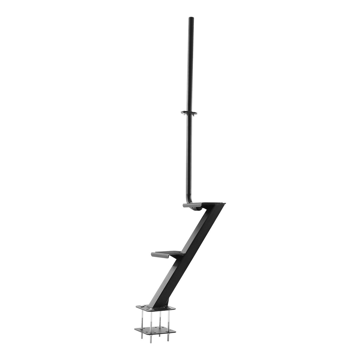 VEVOR Boat Trailer Steps, 2-Step, Heavy-Duty Boat Trailer Steps with Handle, Non-Slip Surface, 3 Mounting Angle Options, Carbon Steel Ladder Suitable for 3" x 3"/3" x 5"/4" x 4" Frame, Bottom Mounting - CTCBTEJBTDBA9FNN5001V0 - view 10