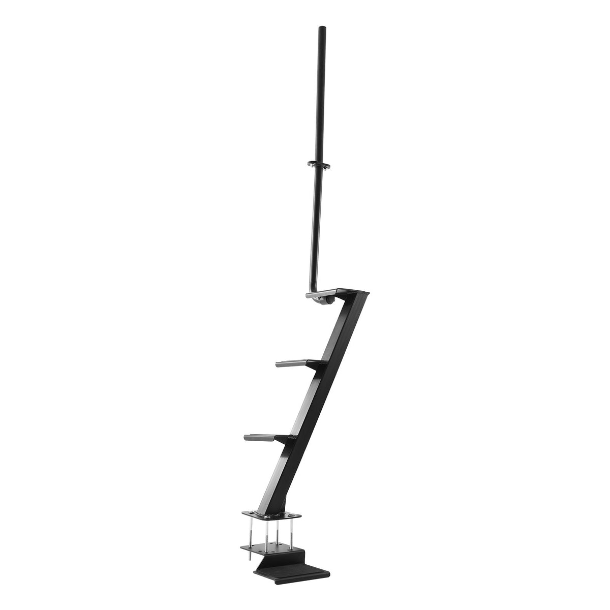 VEVOR Boat Trailer Steps, 4-Step, Heavy-Duty Boat Trailer Steps with Handle, Non-Slip Surface, 3 Mounting Angle Options, Carbon Steel Ladder Suitable for 3" x 3"/3" x 5"/4" x 4" Frame, Bottom Mounting - CTCBTSJBTDBARWF2C001V0 - view 10