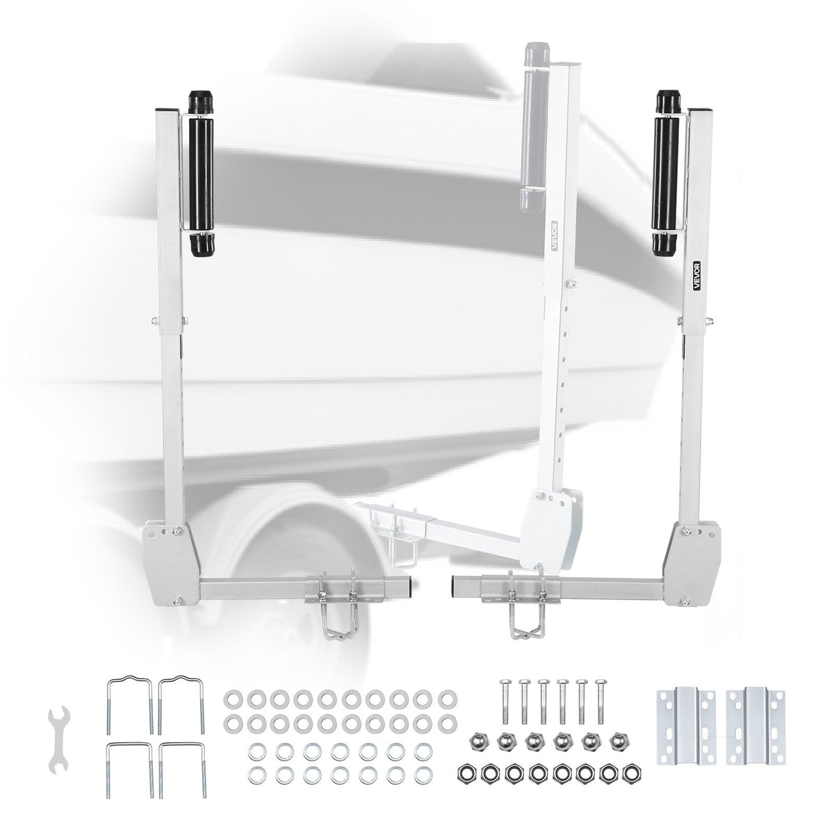 VEVOR Boat Trailer Guides, 27.6-41.3 in Height Adjustable Trailers Guide, 2PCS Thickened High-Duty Trailer Guide-Ons with Smooth Roller Guidance, for Over 16 in Larger Fishing Boats, Runabout Boats - CTCDGCK28740138GT001V0 - view 1