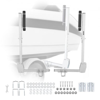 VEVOR Boat Trailer Guides, 27.6-41.3 in Height Adjustable Trailers Guide, 2PCS Thickened High-Duty Trailer Guide-Ons with Smooth Roller Guidance, for Over 16 in Larger Fishing Boats, Runabout Boats - CTCDGCK28740138GT001V0 - view 2