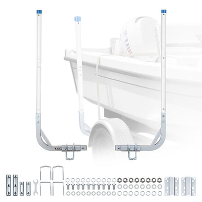 VEVOR Boat Trailer Guides, 30.5 in/47.5 in Height Guide Poles, 2PCS High-Hardness Steel Trailer Guide-Ons, Adjustable Guide Poles with PVC Pipes, for Ski Boats, Compact Fishing Boats, Small Sailboat - CTCDGDLX314867OH8001V0 - view 1