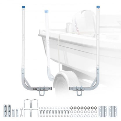VEVOR Boat Trailer Guides, 30.5 in/47.5 in Height Guide Poles, 2PCS High-Hardness Steel Trailer Guide-Ons, Adjustable Guide Poles with PVC Pipes, for Ski Boats, Compact Fishing Boats, Small Sailboat - CTCDGDLX314867OH8001V0 - view 2