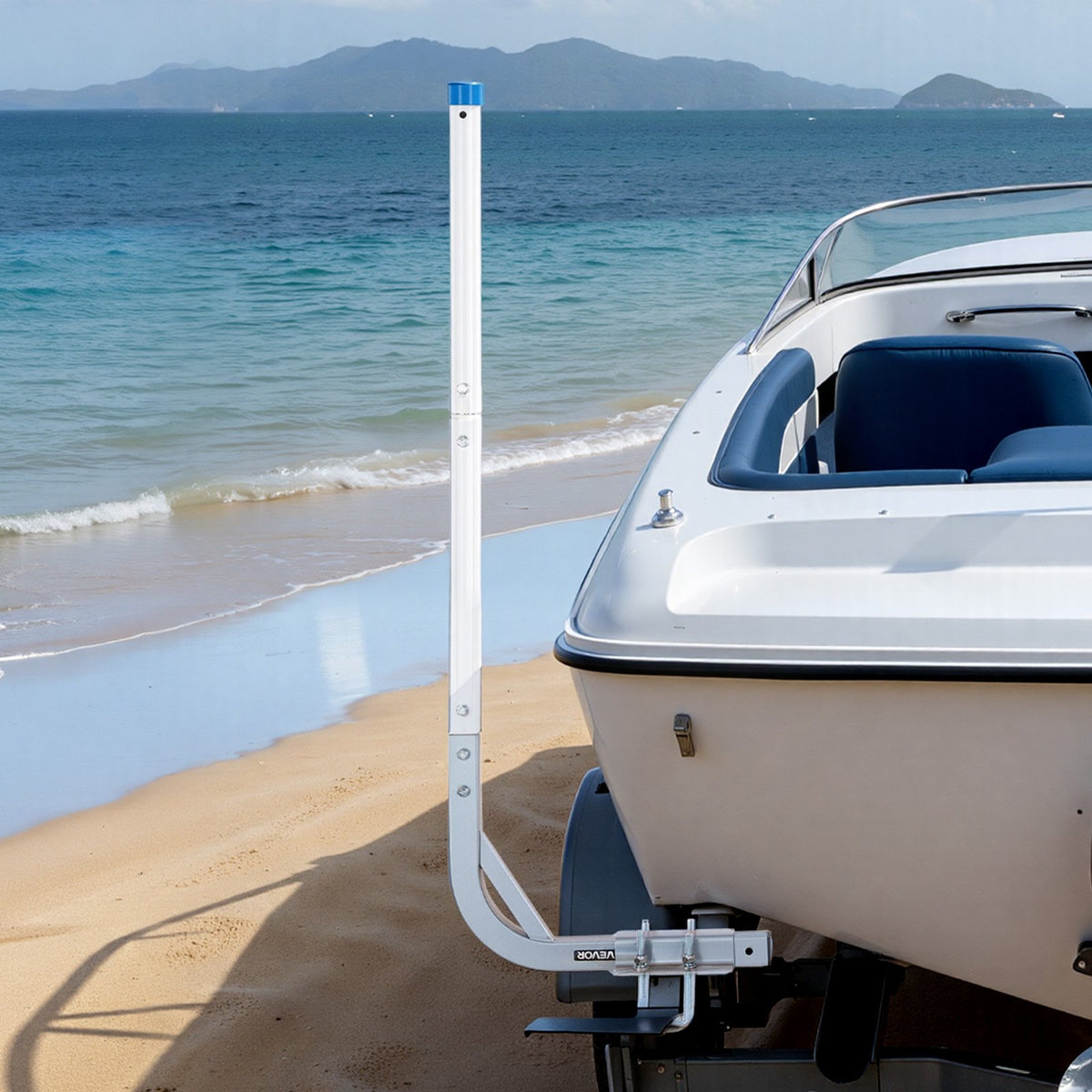 VEVOR Boat Trailer Guides, 30.5 in/47.5 in Height Guide Poles, 2PCS High-Hardness Steel Trailer Guide-Ons, Adjustable Guide Poles with PVC Pipes, for Ski Boats, Compact Fishing Boats, Small Sailboat - CTCDGDLX314867OH8001V0 - view 9