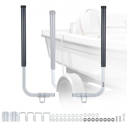 VEVOR Boat Trailer Guides, 40 in/48 in Height Guide Poles, 2PCS High-Hardness Steel Trailer Guide-Ons, Adjustable Guide Poles with PVC Pipes, for Ski Boats, Compact Fishing Boats, Small Sailboat - CTCDGDLX4048GH1J1001V0 - view 2