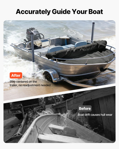 VEVOR Boat Trailer Guides, 40 in/48 in Height Guide Poles, 2PCS High-Hardness Steel Trailer Guide-Ons, Adjustable Guide Poles with PVC Pipes, for Ski Boats, Compact Fishing Boats, Small Sailboat - CTCDGDLX4048GH1J1001V0 - view 3