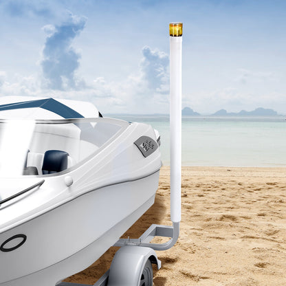 VEVOR Boat Trailer Guide, 65.7 in with LED Light Trailer Guide Poles, 2PCS High-Hardness Steel Guide-Ons, Wide Adjustable Trailers Guides with PVC Pipes, for Ski Boat, Fishing Boat, Sailboat Trailers - CTCDGDLXBS60WOR5F001Y3 - view 9