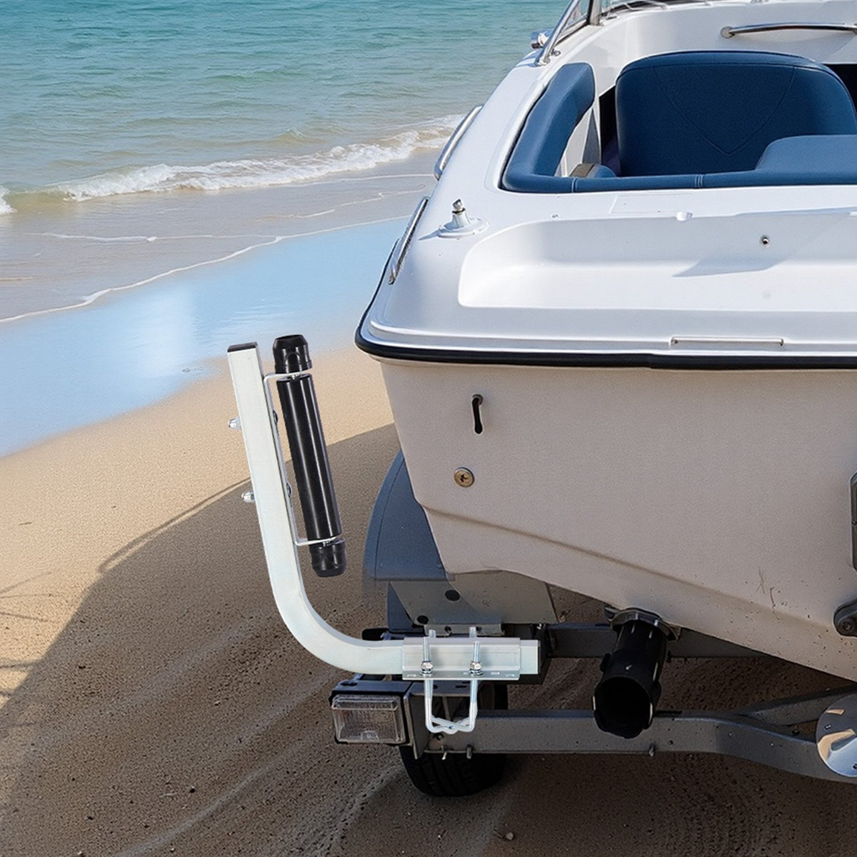 VEVOR Boat Trailer Guides, 18.5 in/20.5 in Height Adjustable Trailers Guide, 2PCS Thickened High-Duty Steel Trailer Guide-Ons with Smooth Roller Guidance, for V-Hull Boats, Small to Mid-Size Boats - CTCDGLXLX1852M1UF001V0 - view 9
