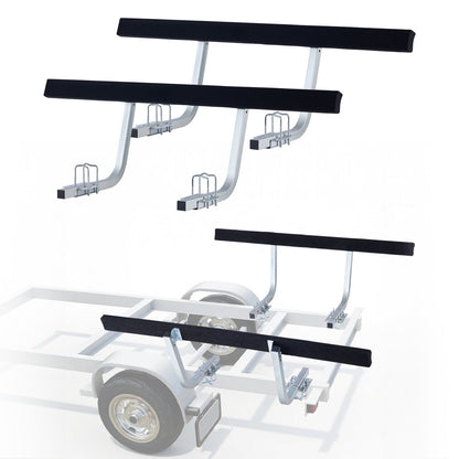 VEVOR Boat Trailer Guides, 16.7 in/18.7 in Height Adjustable Trailers Guide, 2PCS Thickened Steel Trailer Guide-Ons with Thick Support Pads, Fits L-Beam, Box or C-Channel Bunk-Style Pontoon Trailers - CTCDGSTX60IN2PCRM001V0 - view 1