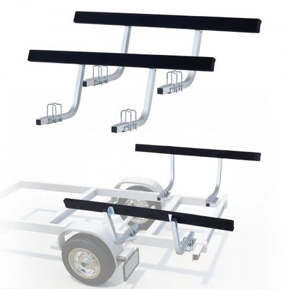 VEVOR Boat Trailer Guides, 16.7 in/18.7 in Height Adjustable Trailers Guide, 2PCS Thickened Steel Trailer Guide-Ons with Thick Support Pads, Fits L-Beam, Box or C-Channel Bunk-Style Pontoon Trailers - CTCDGSTX60IN2PCRM001V0 - view 2