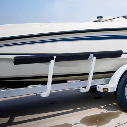 VEVOR Boat Trailer Guides, 16.7 in/18.7 in Height Adjustable Trailers Guide, 2PCS Thickened Steel Trailer Guide-Ons with Thick Support Pads, Fits L-Beam, Box or C-Channel Bunk-Style Pontoon Trailers - CTCDGSTX60IN2PCRM001V0 - view 9
