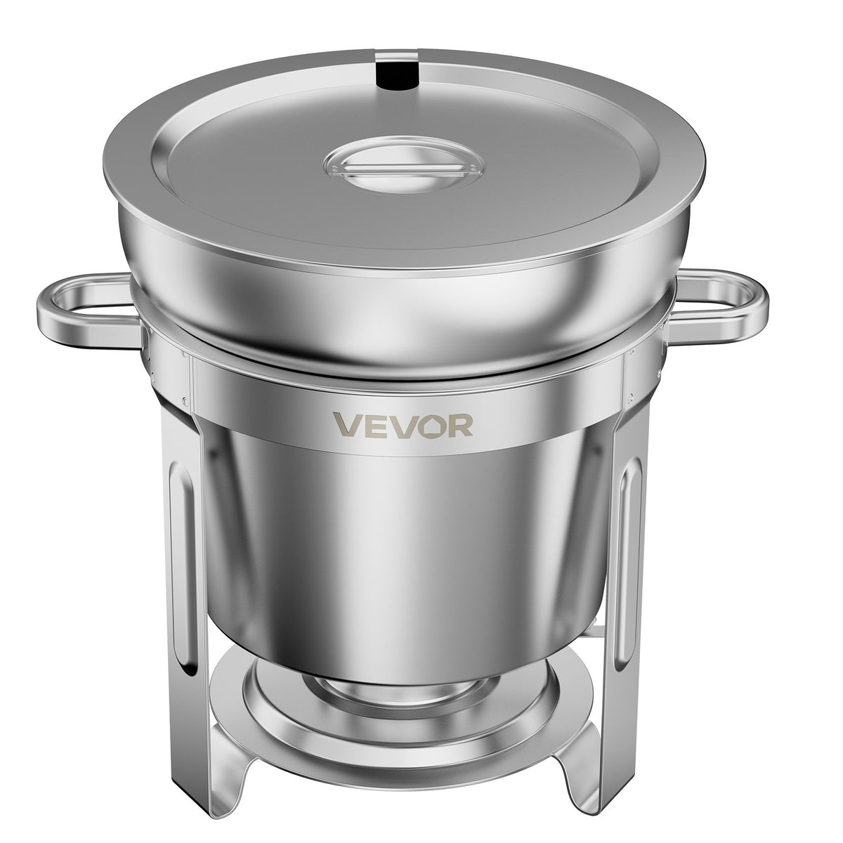 VEVOR 1 Pack Soup Chafer, Chafing Dish for Buffet Set, 11QT Stainless Steel, Catering Marmite for Banquet Party Wedding, Round Buffet Server and Soup Warmer, with Pot, Ladle, and Fuel Holder - CTCLYS1JT11QBSHG1001V0 - view 10