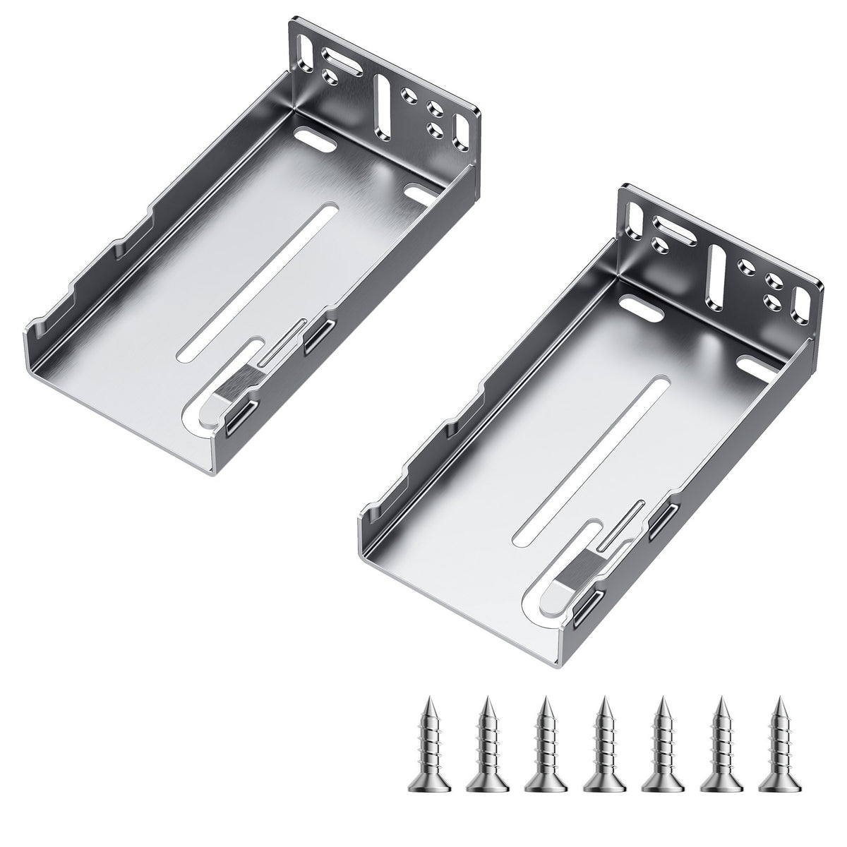 VEVOR Drawer Slides Brackets, 10 Pairs Drawer Rails for 100 LBS Side Mount Ball Bearing Rail, Heavy Duty Cabinet Drawer Bracket for Dresser Drawer Track Runners, Kitchen Replacement Part for DIY - CTHGAZZJSP10Q4T61V0 - view 1