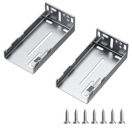 VEVOR Drawer Slides Brackets, 10 Pairs Drawer Rails for 100 LBS Side Mount Ball Bearing Rail, Heavy Duty Cabinet Drawer Bracket for Dresser Drawer Track Runners, Kitchen Replacement Part for DIY - CTHGAZZJSP10Q4T61V0 - view 2