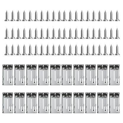 VEVOR Drawer Slides Brackets, 10 Pairs Drawer Rails for 100 LBS Side Mount Ball Bearing Rail, Heavy Duty Cabinet Drawer Bracket for Dresser Drawer Track Runners, Kitchen Replacement Part for DIY - CTHGAZZJSP10Q4T61V0 - view 10